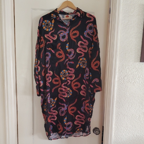 Colorful Snake Print Shirt - Picture 6 of 6